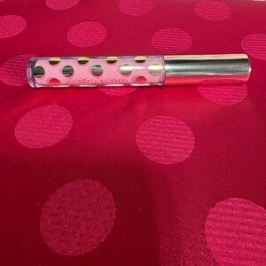 #404 Estee Lauder Pink Lip Gloss with Gold Polka Dots